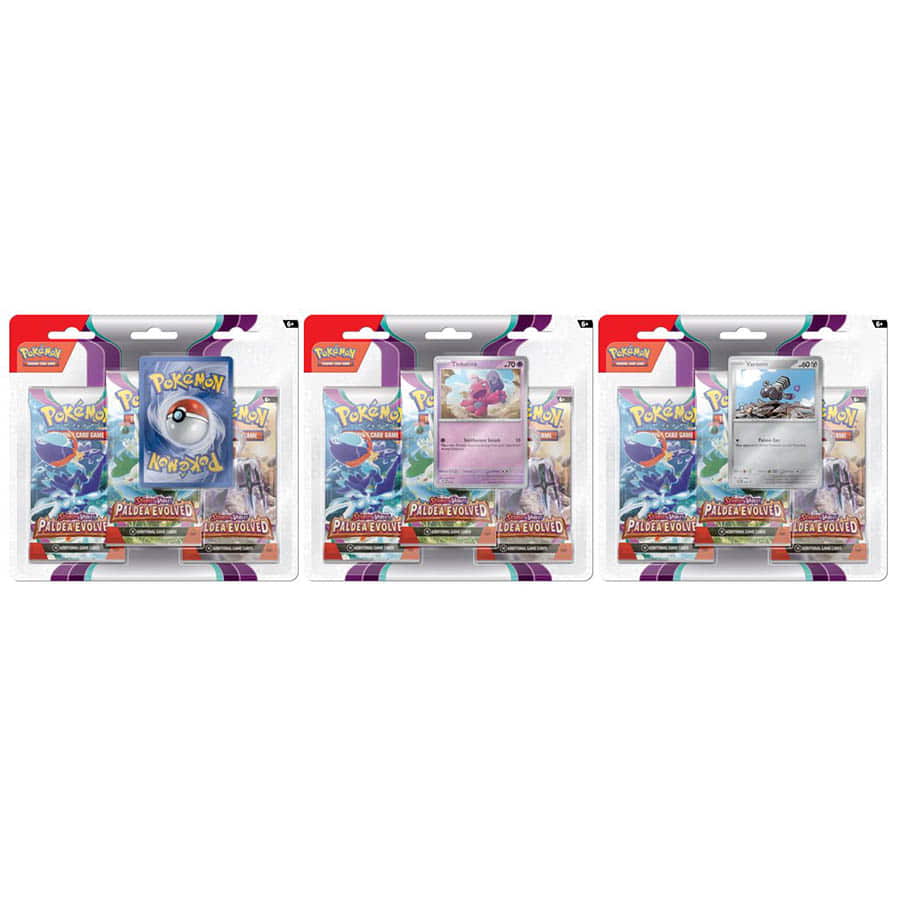 POKEMON TCG: SCARLET AND VIOLET: PALDEA EVOLVED: THREE-BOOSTER BLISTER
