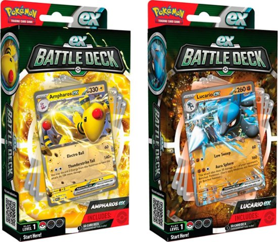 Pokemon TCG: Ampharos ex or Lucario ex Battle Deck