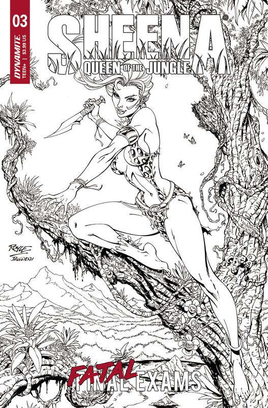 SHEENA QUEEN OF JUNGLE #3 CVR F 1:10 RATIO VARIANT ROYLE LINE ART
