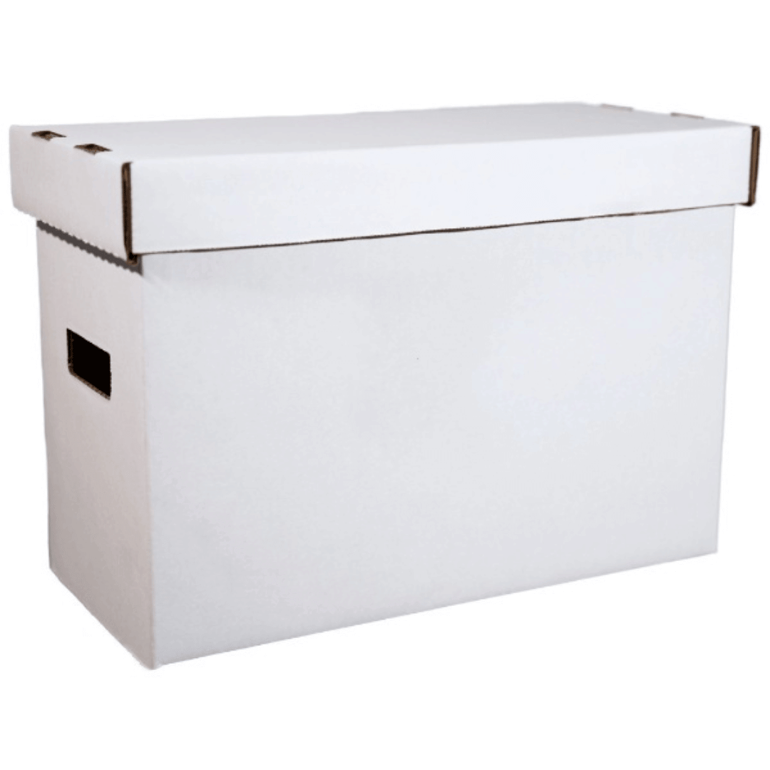 STANDARD SHORT Blank/White COMIC BOOK BOX