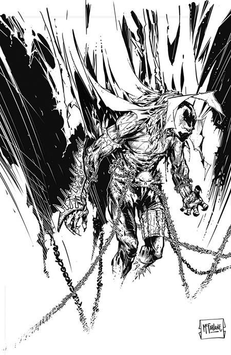 SPAWN #350 CVR F TODD MCFARLANE B&W VARIANT