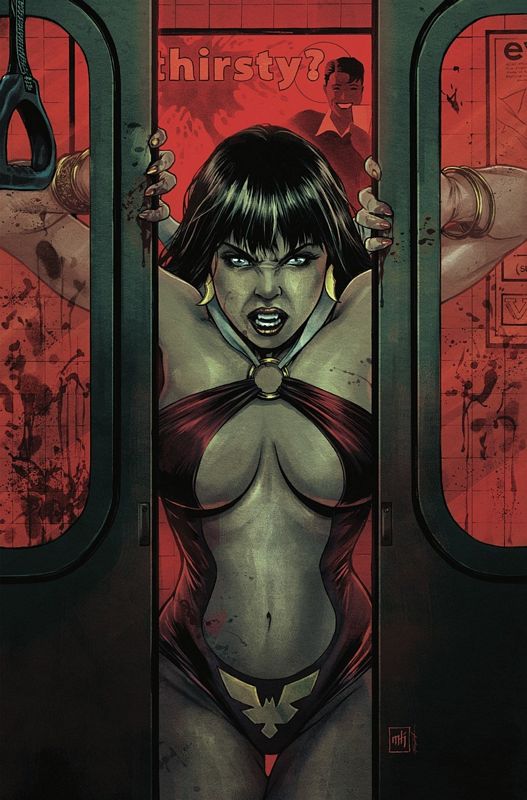 VAMPIRELLA DRACULA RAGE #5 CVR M 1:7 FOC RATIO VARIANT KROME VIRGI