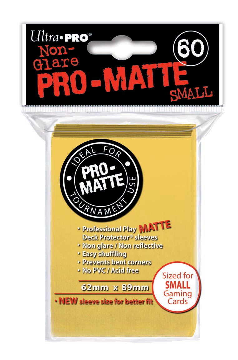 Ultra Pro Sleeves Small Sized Pro-Matte Yellow 60ct