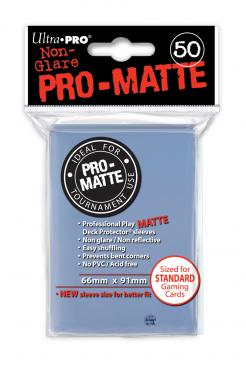 50ct Pro-Matte Clear Standard Sleeves