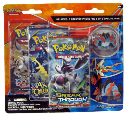 POKEMON SWAMPERT 3PK BLISTER WITH PIN