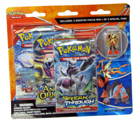 POKEMON BLAZIKEN 3PK BLISTER WITH PIN