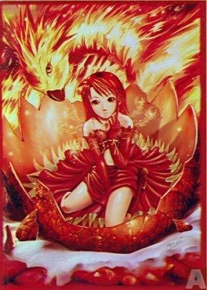 Max Protection-Neo Sleeves Small Sized Gaming Sleeves:Fire Angel