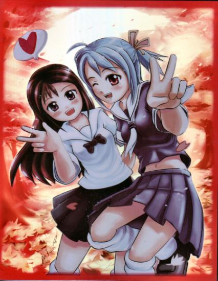 4 Pocket Portfolio: School Girls