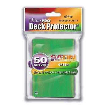 Ultra Pro Satin Deck Protector Standard Sized Sleeves- Green