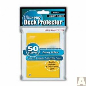 Ultra Pro Deck Protectors YuGiOh Sized Sleeves- Yellow