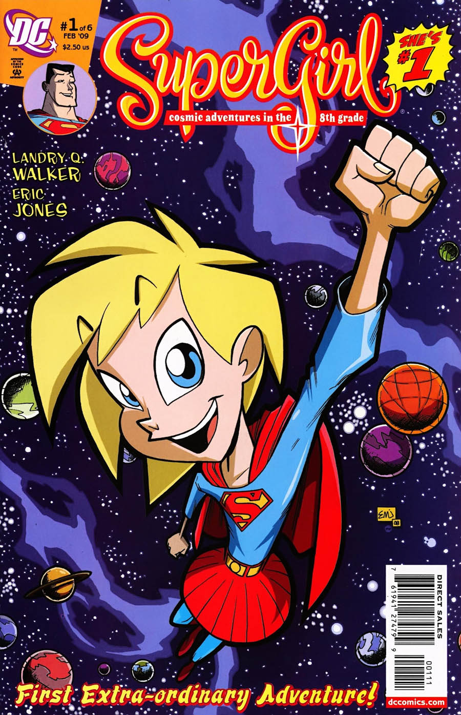 Supergirl Cosmic Adventures in the 8th Grade COMPLETE SET ISSUES 1-6